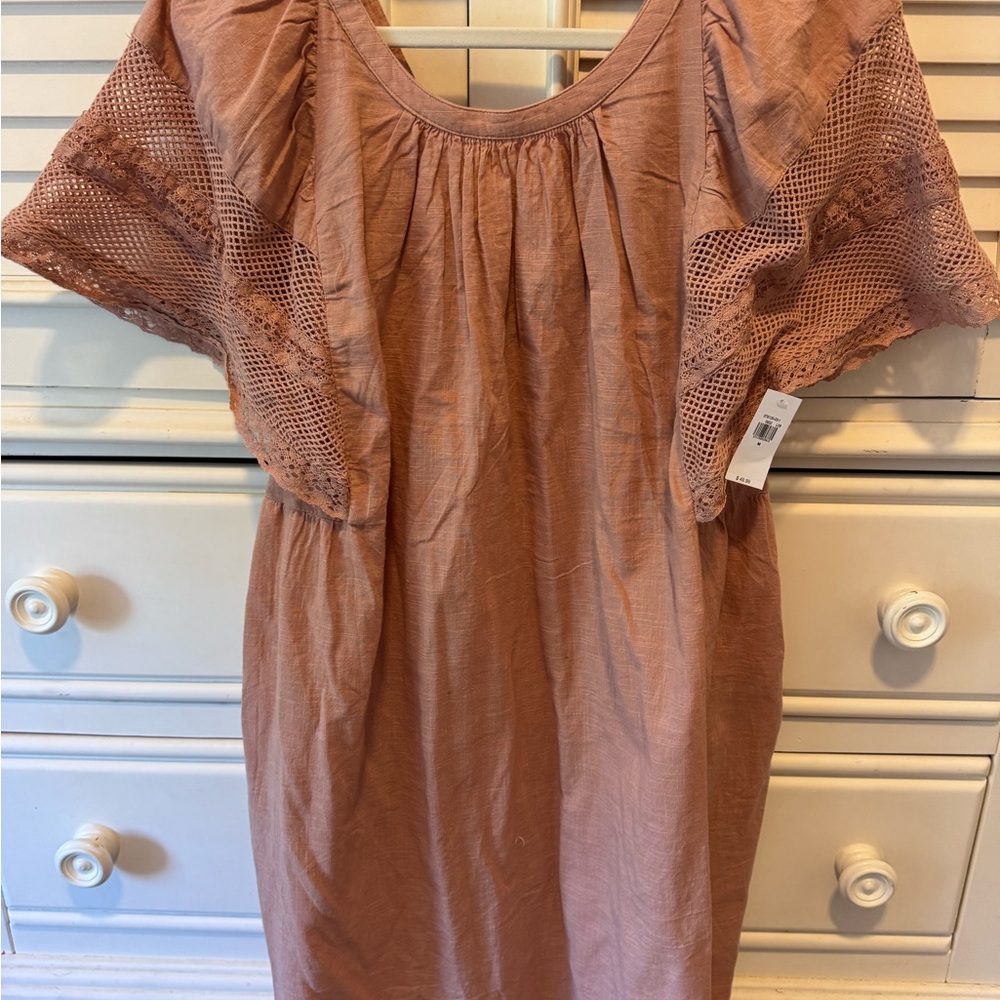 Old Navy Dress with Lace Sleeves